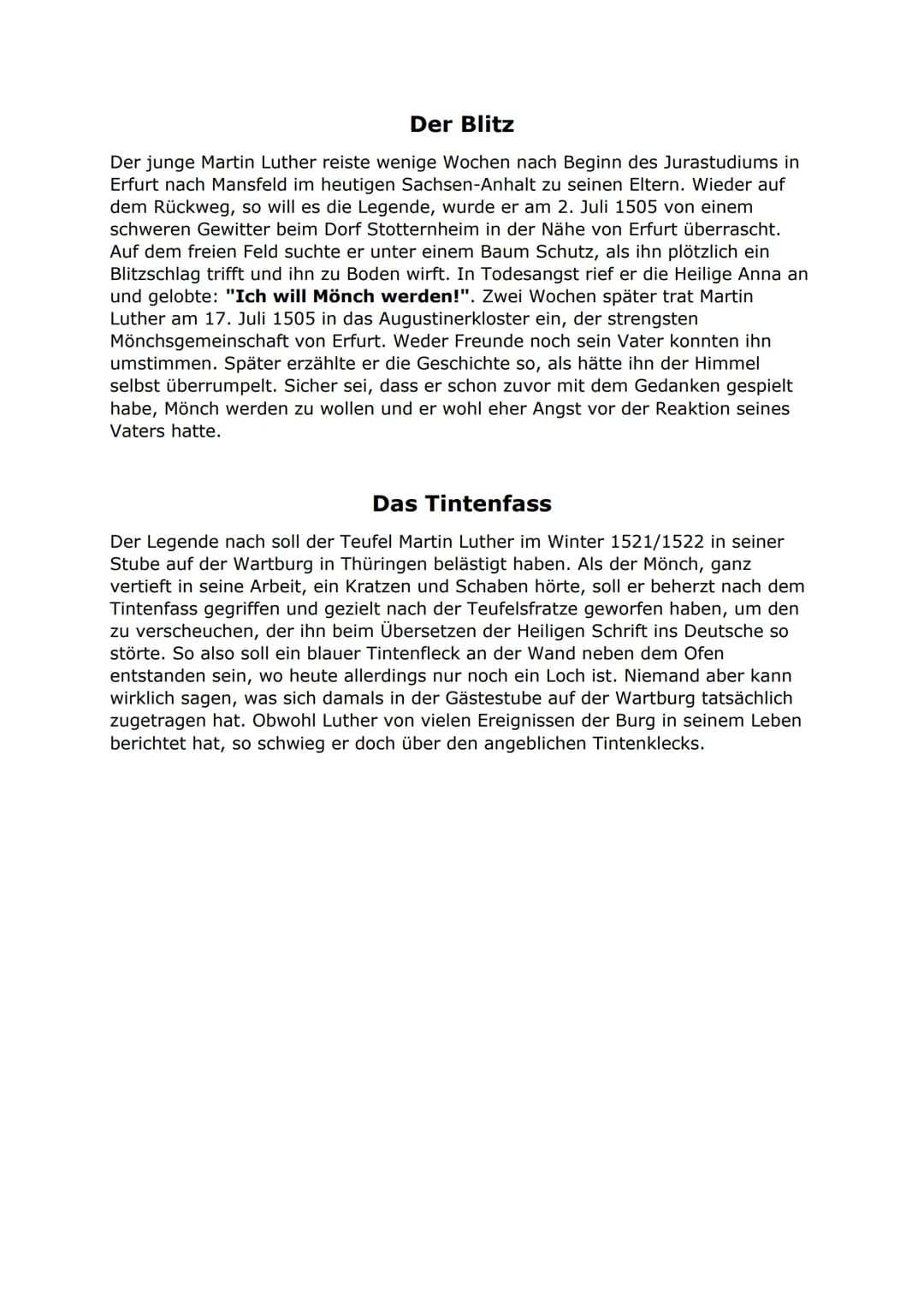 Martina Parz
Martin Luther
Reformation = religiöse Revolution gegen die Vorherrschaft des
Papstes, die Geldgier der Priester und gegen sozia