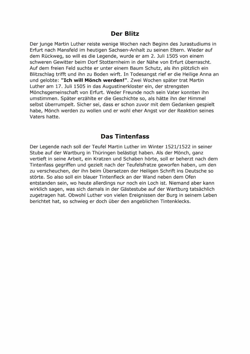 Martina Parz
Martin Luther
Reformation = religiöse Revolution gegen die Vorherrschaft des
Papstes, die Geldgier der Priester und gegen sozia
