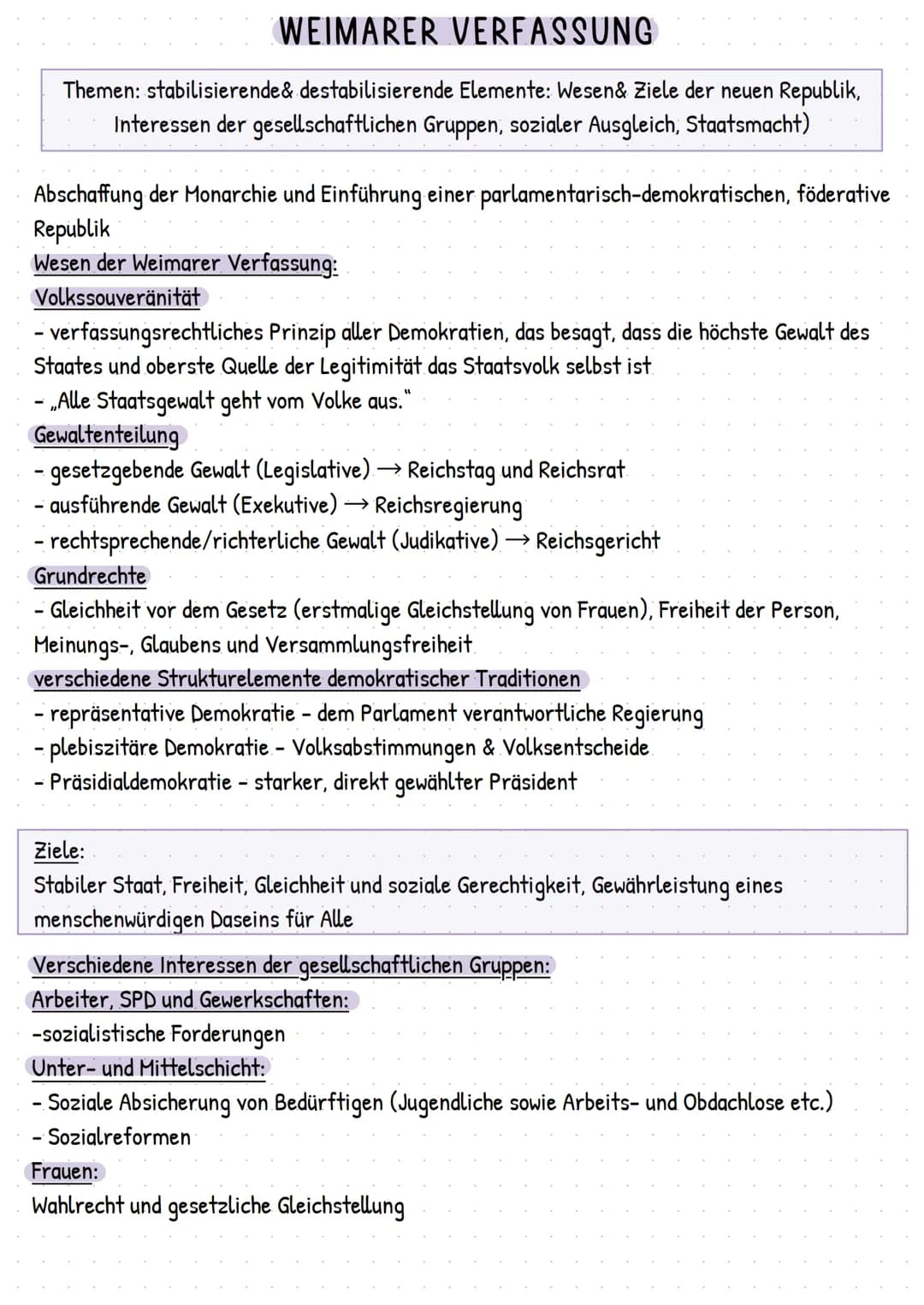 Weimarer Republik
Wahlmodul 5: Die Weimarer Republik und ihre Bürger
Epoche:
Kategorien:
Perspektive:
national
Neuzeit
●
RAHMENTHEMA 3
GESCH