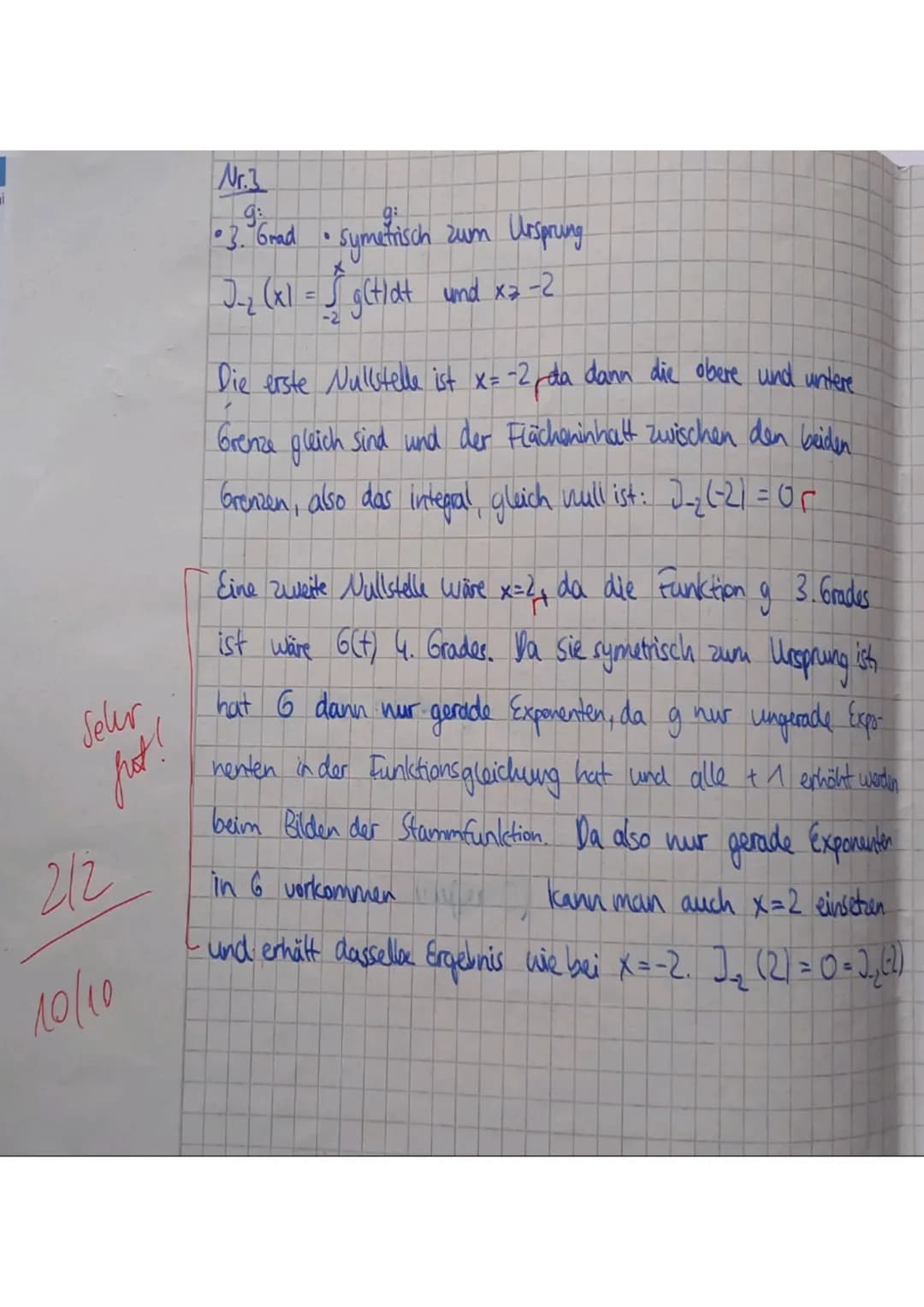 Teil A ohne Hilfsmittel
IGSFACH
3
/30 VP
NP mdl.:
Aufgabe 2
Die Abbildung zeigt den Graphen einer Funktion f.
F ist eine Stammfunktion, f' i