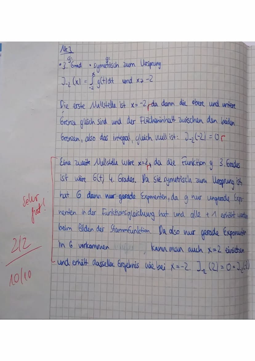 Teil A ohne Hilfsmittel
IGSFACH
3
/30 VP
NP mdl.:
Aufgabe 2
Die Abbildung zeigt den Graphen einer Funktion f.
F ist eine Stammfunktion, f' i