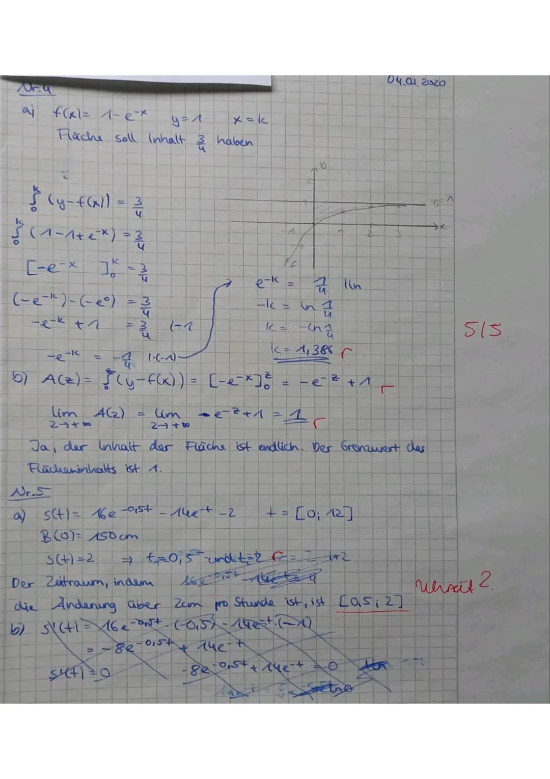 Teil A ohne Hilfsmittel
IGSFACH
3
/30 VP
NP mdl.:
Aufgabe 2
Die Abbildung zeigt den Graphen einer Funktion f.
F ist eine Stammfunktion, f' i