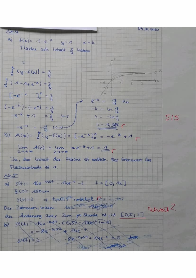 Teil A ohne Hilfsmittel
IGSFACH
3
/30 VP
NP mdl.:
Aufgabe 2
Die Abbildung zeigt den Graphen einer Funktion f.
F ist eine Stammfunktion, f' i