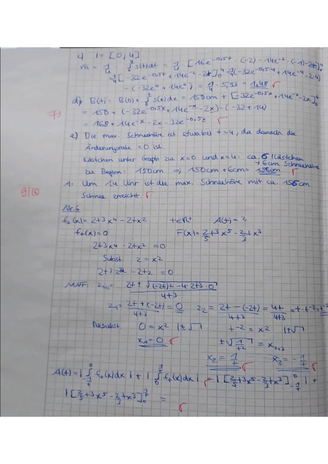 Teil A ohne Hilfsmittel
IGSFACH
3
/30 VP
NP mdl.:
Aufgabe 2
Die Abbildung zeigt den Graphen einer Funktion f.
F ist eine Stammfunktion, f' i