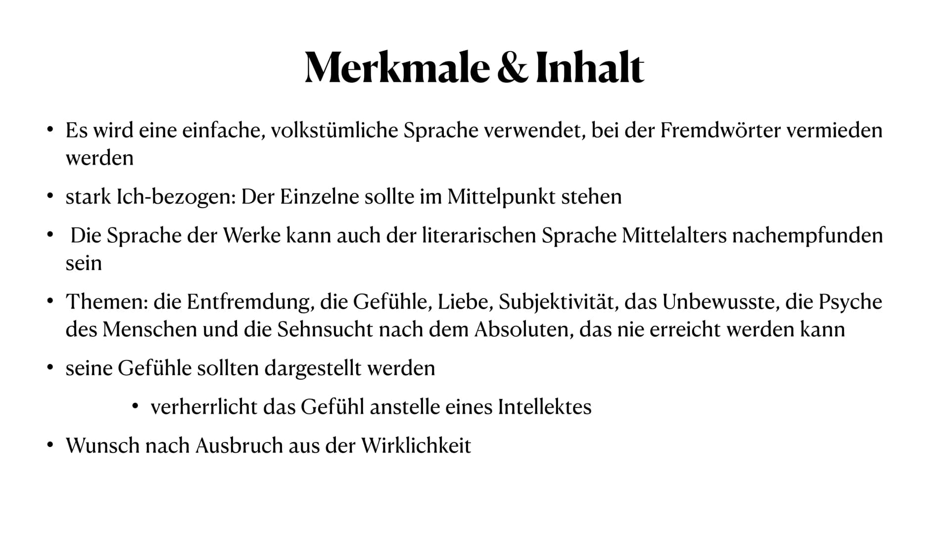 Romantik
Eine Epoche der Kulturgeschichte ●
●
Inhaltsverzeichnis
Definition Romantik
Merkmale & Inhalt
Litteraturgattungen
Der geschichtlich
