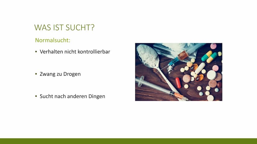 24
61
60
29
63
59 G
SPORTSUCHT
KRISTINA UND KATHRIN
10 GLIEDERUNG
▪ Was ist Sucht?
▪ Ursachen von Sucht
▪ Arten von Sportsucht
Symptome von 