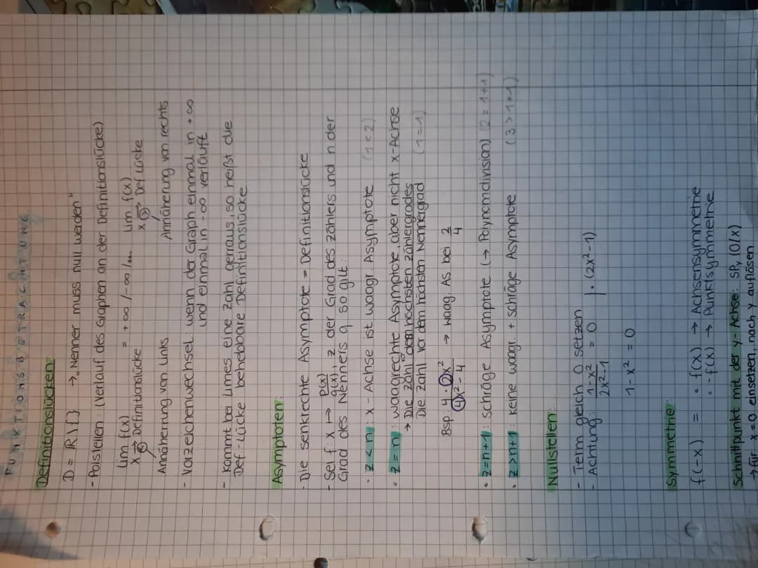 Funktionsbetrachtung von ganzrationalen Funktionen 