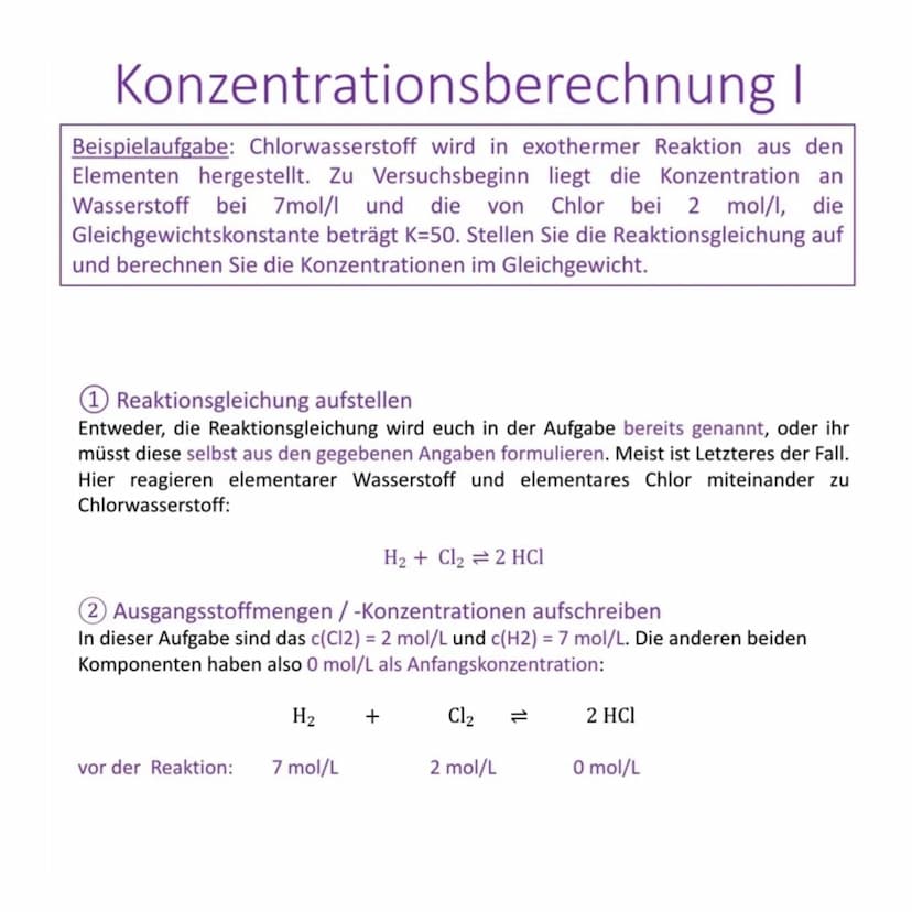 Definition
Ein chemisches Gleichgewicht ist ein Zustand, bei dem keine
Veränderungen auf mokroskopischer Ebene mehr erkennbar
sind und das S