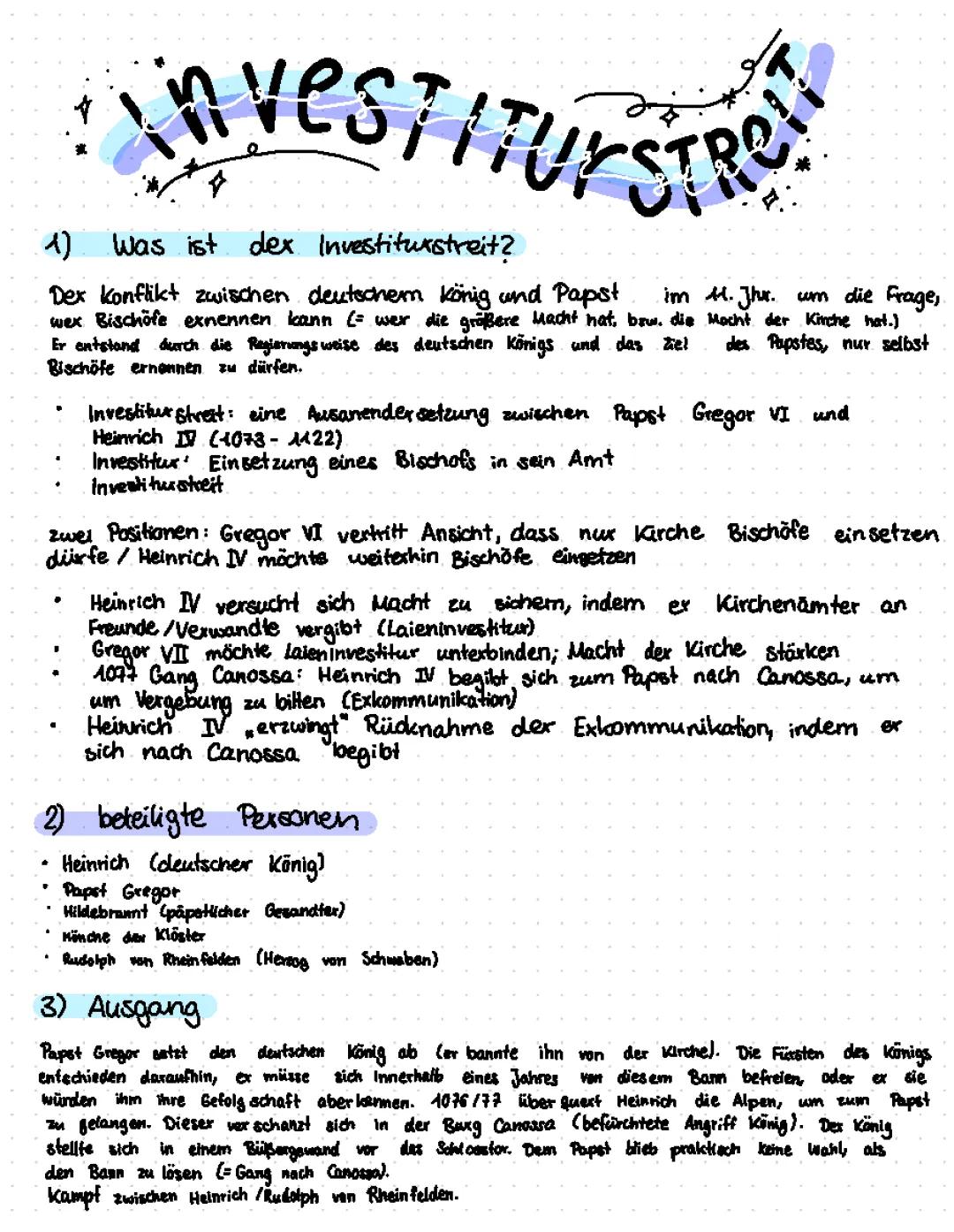 Der Investiturstreit: Machtkampf zwischen Papst und Kaiser