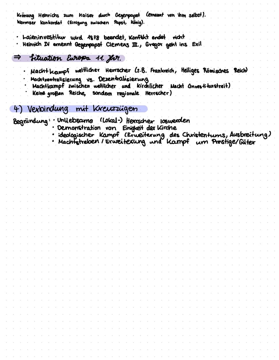InvestiturSTRE
1)
Was ist der Investiturstreit?
Der konflikt zwischen deutschem König und Papst. im 11. Jhr. um die Frage,
wex Bischöfe exne