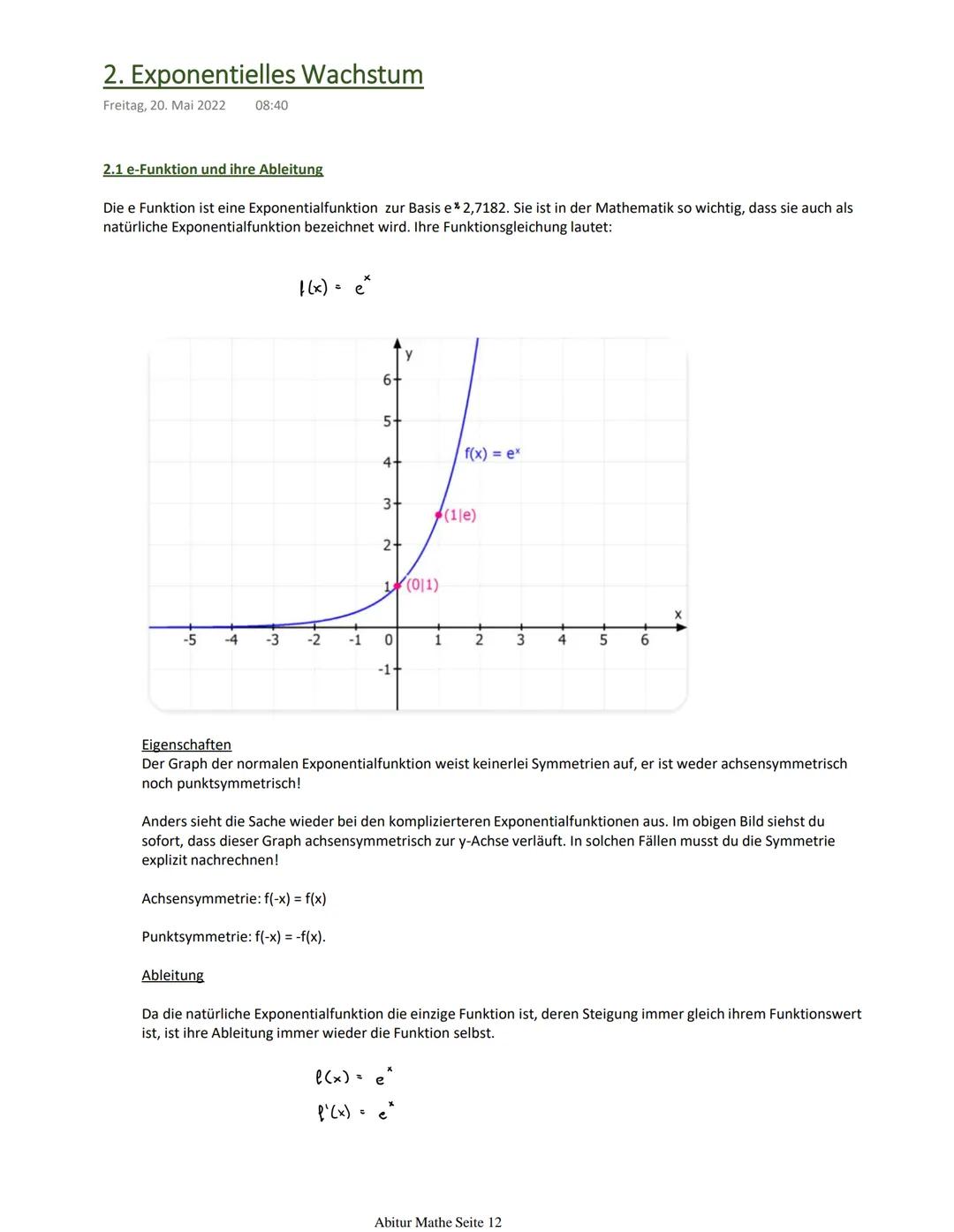 Lernplan Mathematik (mündlich P4)
Freitag, 1. April 2022 10:26
✓
- Schnittpunkte berechnen ✓
Analysis
YAA, Nullstellen ✓
Extremstellen ✓
Wen