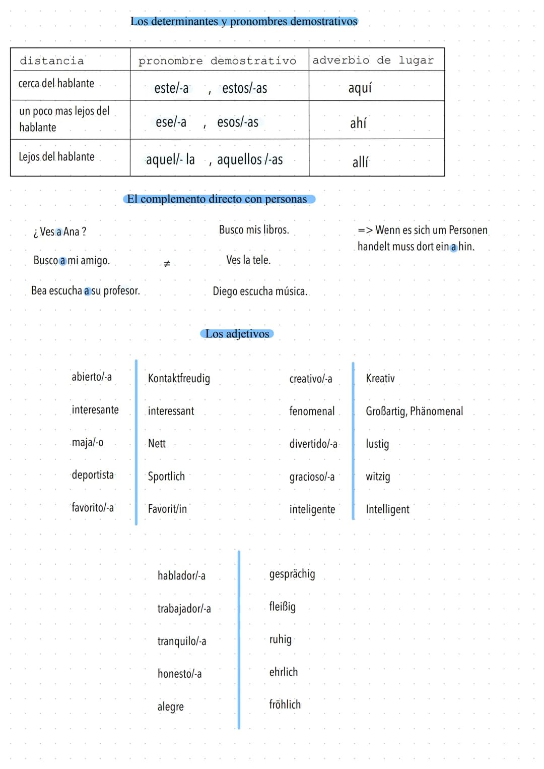 Gramática
A mí
A ti
A él/ella
A nosotros/-as
A vosotros/-as
A ellos/-as
Mir
Dir
Ihm/ihr/ihnen
Euch
Uns
Ihnen
me
Yo estoy
Tu estas
Él/Ella es