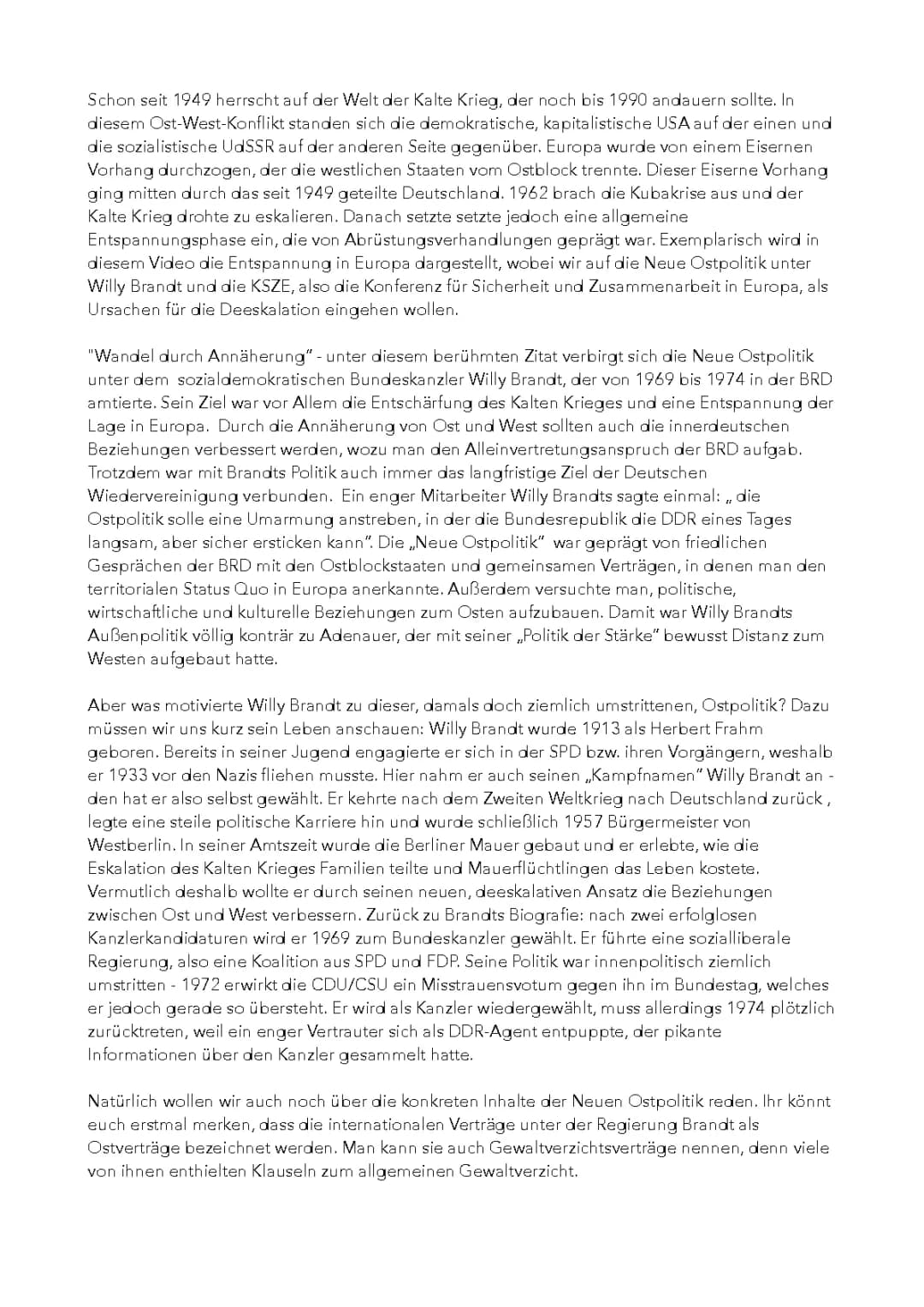 Neue Ostpolitik/ KSZE
