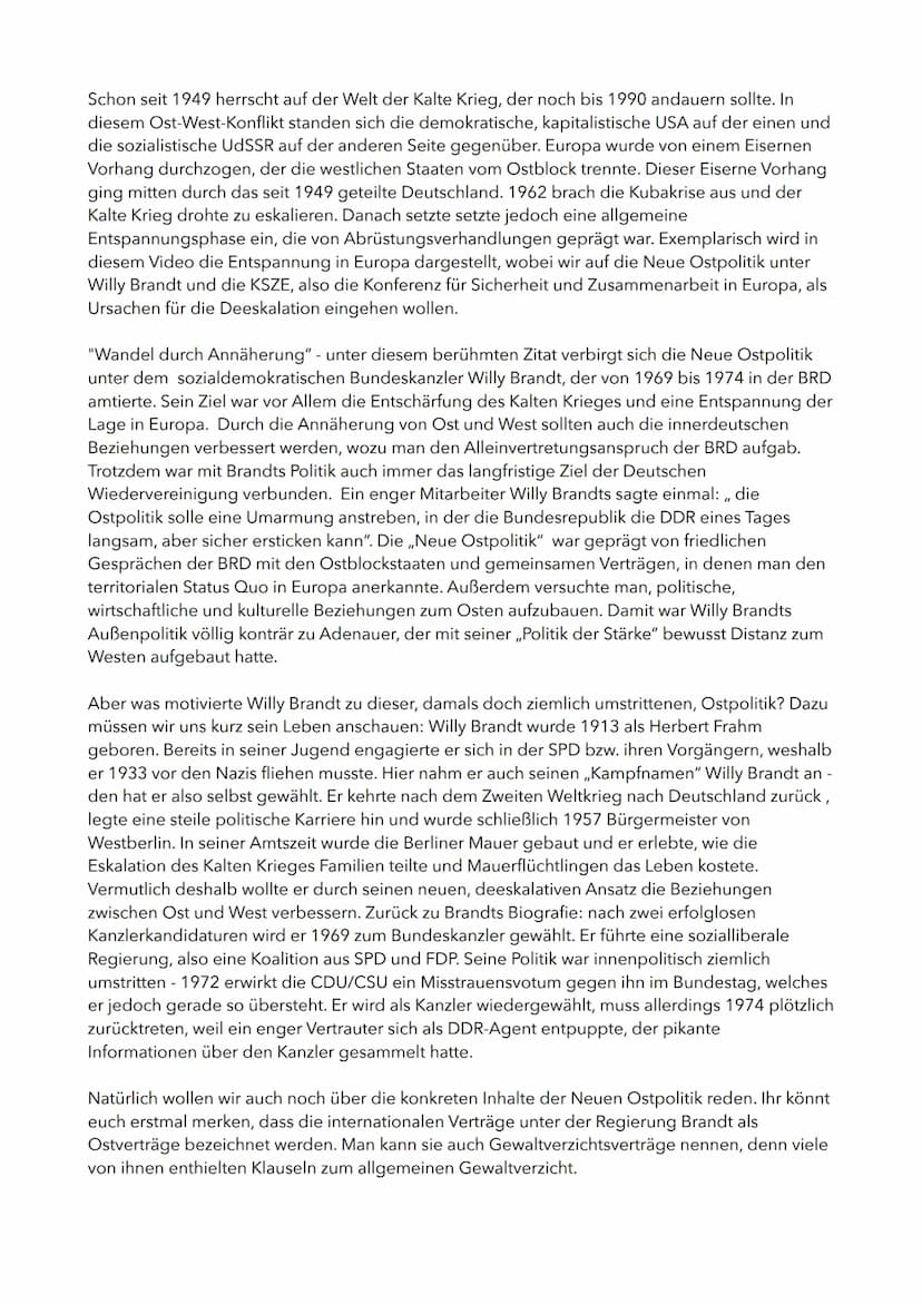 HISTORISCHE EINORDNUNG
E
NATO Warsaw
1949 1955
1952
10
1955 1956
R
Kalter Krieg (Ost-West-Konflikt)
Kuba-Krise 1962
Entspannungsphase in den