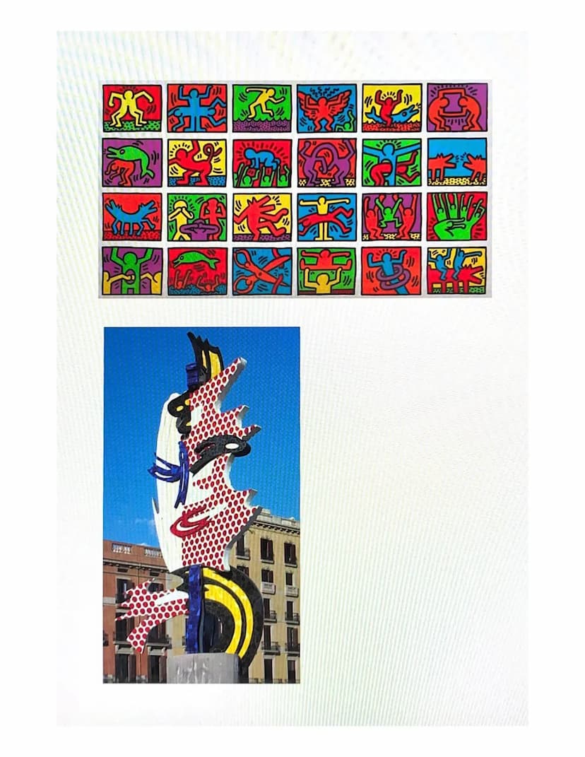 Mas
Pop-Art
Zeitliche Einordnung: Ab Mitte 1950 er Jahre.
Themen: Alltagsgegenstände, Konsumgegenstände,
Massenwaren und Markenzeichen aus W