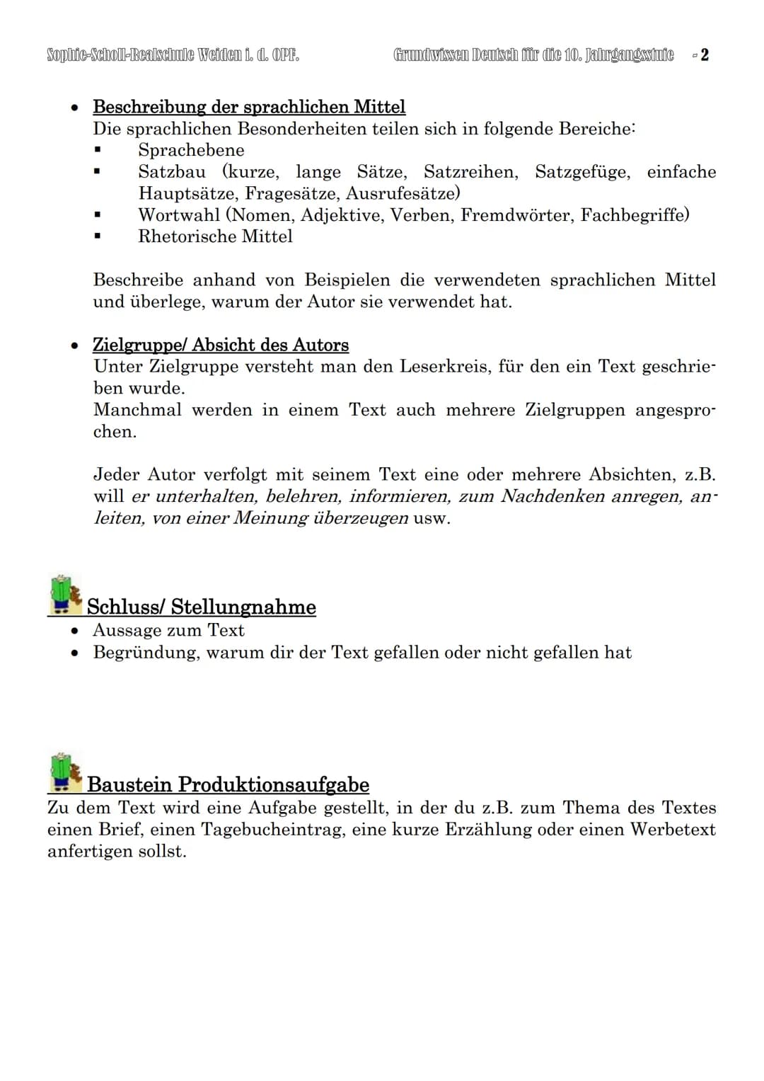 Sophie-Scholl-Realschule Weiden i. d. OPF.
Einleitung
. Titel des Textes
●
D) Grundwissen Aufsatz
Textgebundener Aufsatz
Der Textgebundene A
