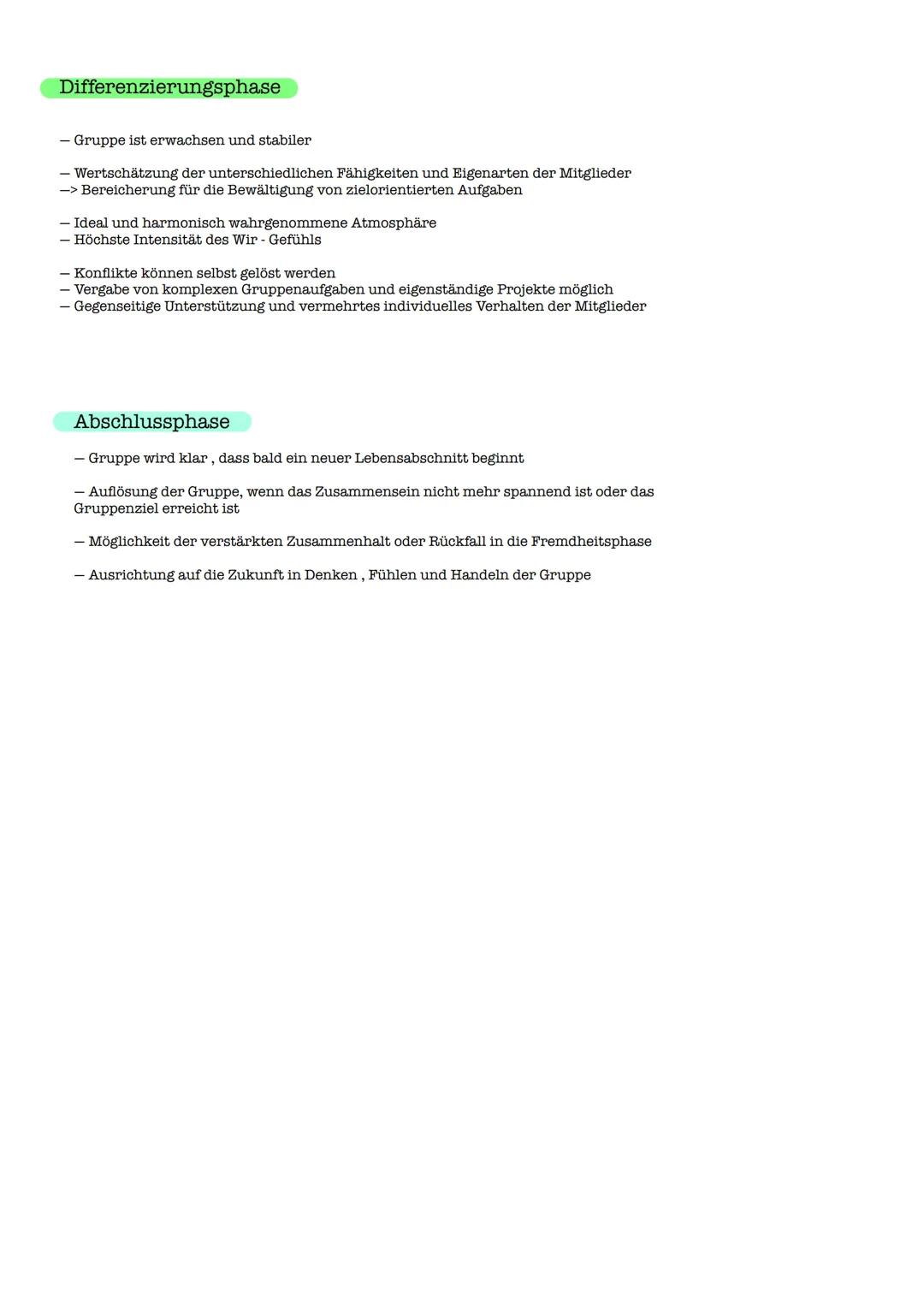 Gruppenphasen nach Bernstein / Lowy
Orientierungsphase
- Gruppe lernt sich neu kennen
- Mitglieder sind fremd ,unsicher, schüchtern
- Veruns