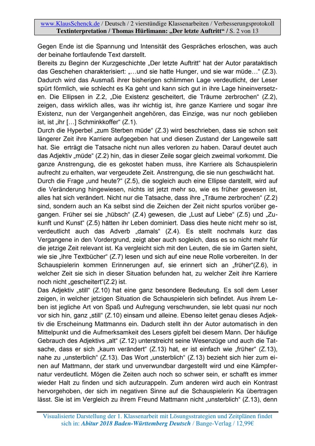 Prosa Interpretation und Kurzgeschichte Analyse: Materialien für das Abitur