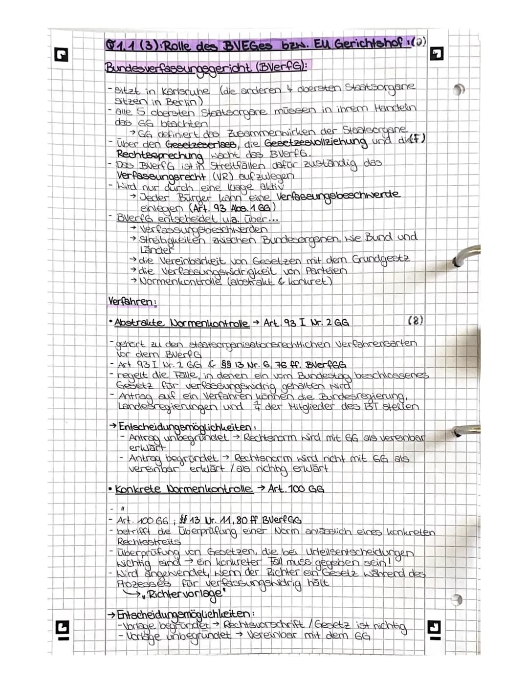 Demokratie im politischen Mehrebenensystem: 7
G4.1: Verfassung und Verfassungswirklichkeit:
Grundrechte und Rechtsetaatlichkeit in der Verfa