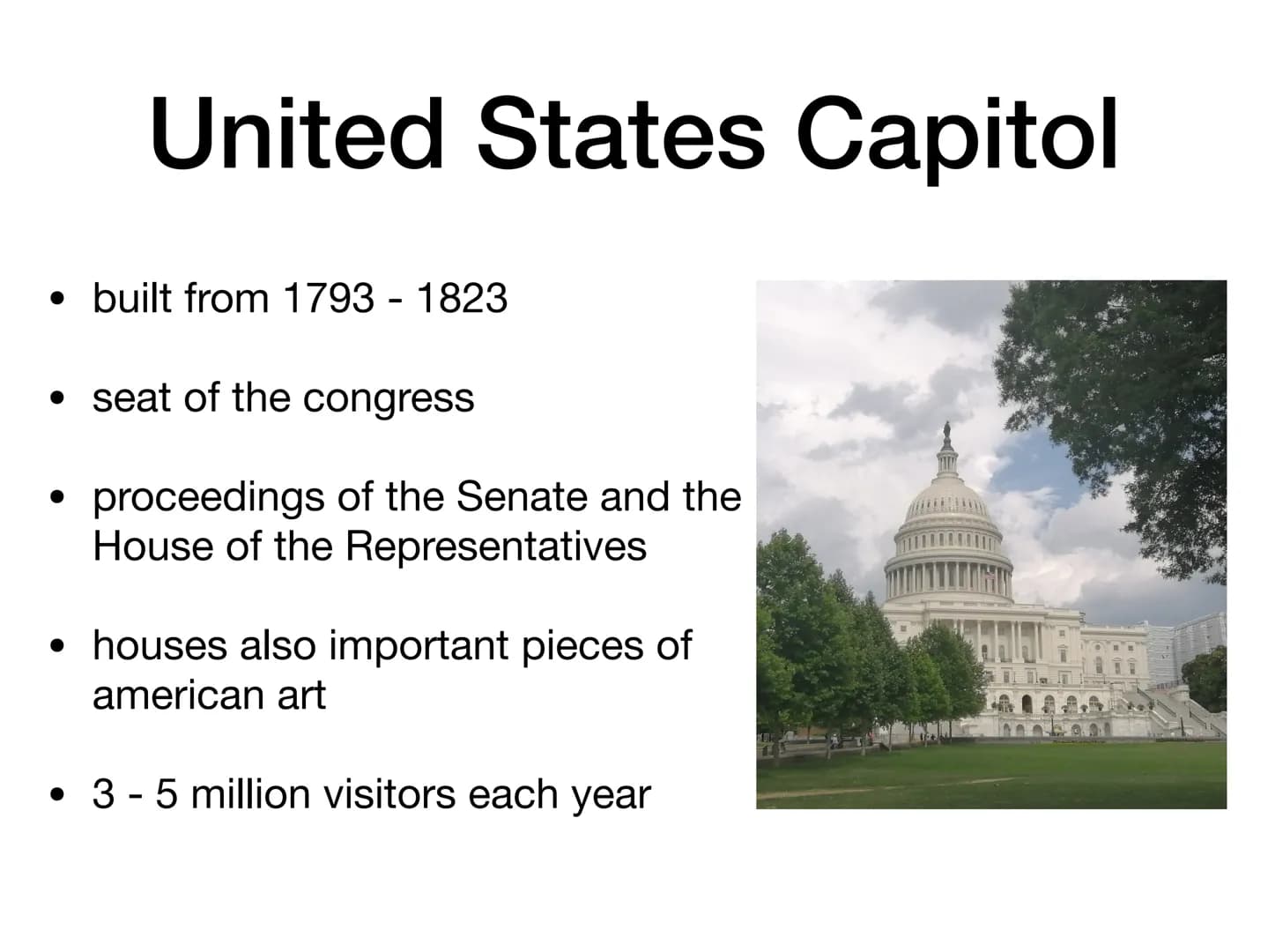 Basic Information:
since 1800 capitol of the United States of America
area: 177 square kilometres
residents: 705,749 (2019)
unemployment rat