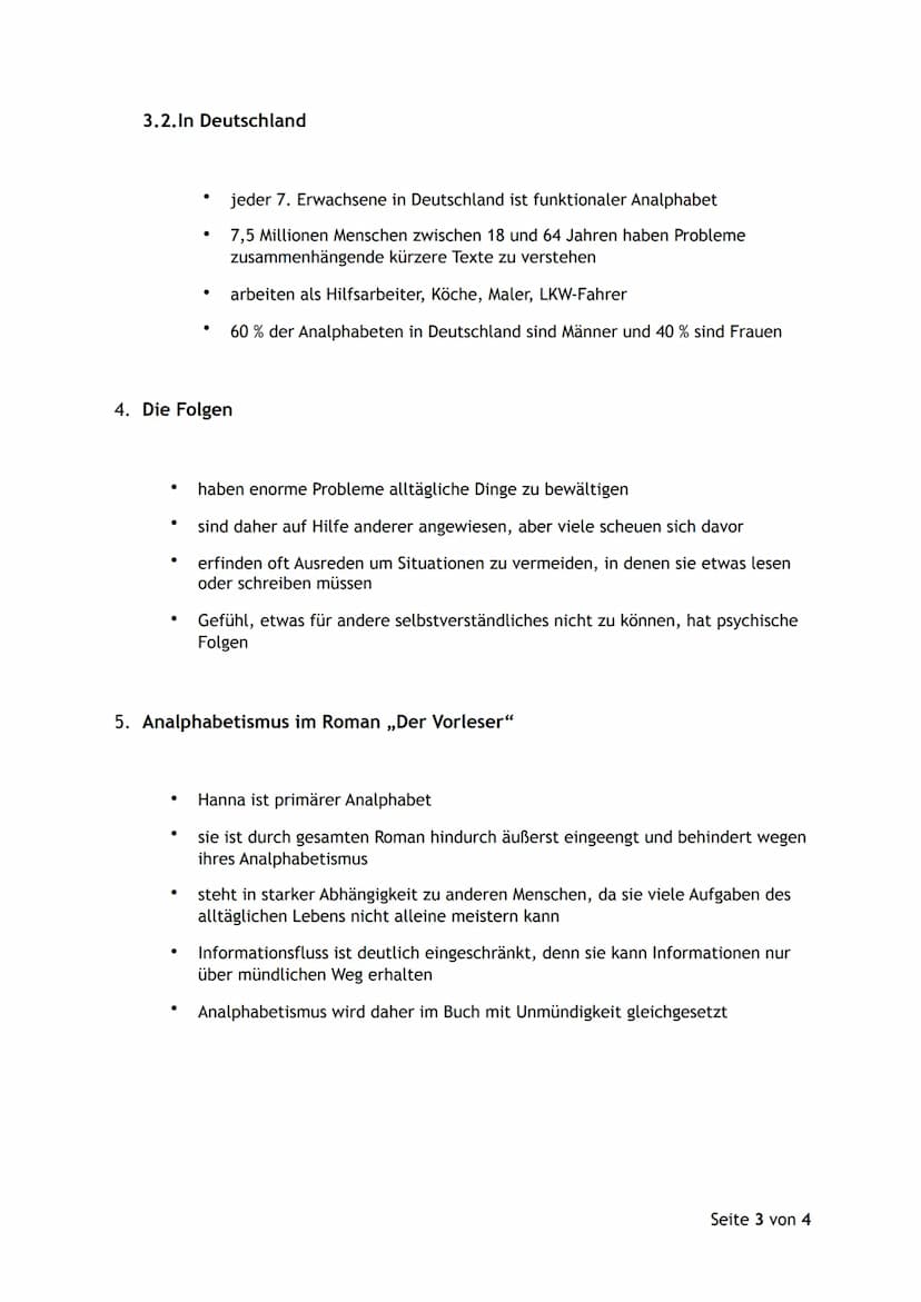 Gliederung
1. Definition
2. Differenzierungen bei Analphabeten
2.1. Primärer Analphabetismus
2.2. Sekundärer Analphabetismus
2.3. Semi-Analp
