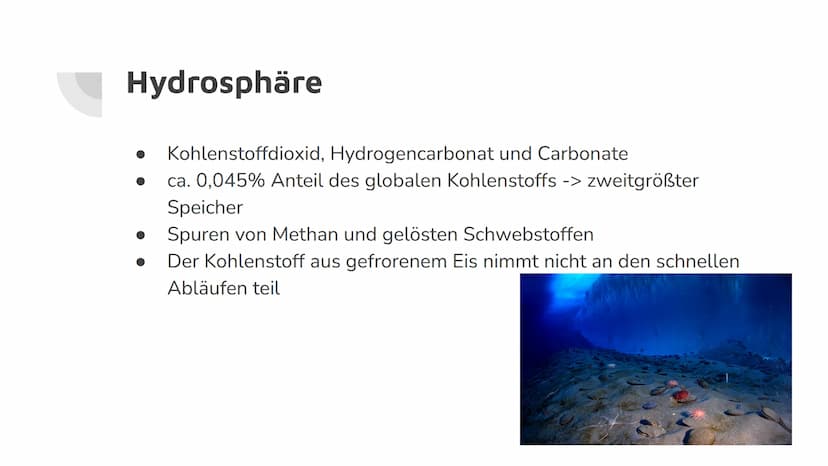 Kohlenstoffkreislauf
und Treibhauseffekt
Lilith Hoß und Anna Popovich Kohlenstoffkreislauf Allgemeines:
●
Geschlossenes System
In 4 untergeo