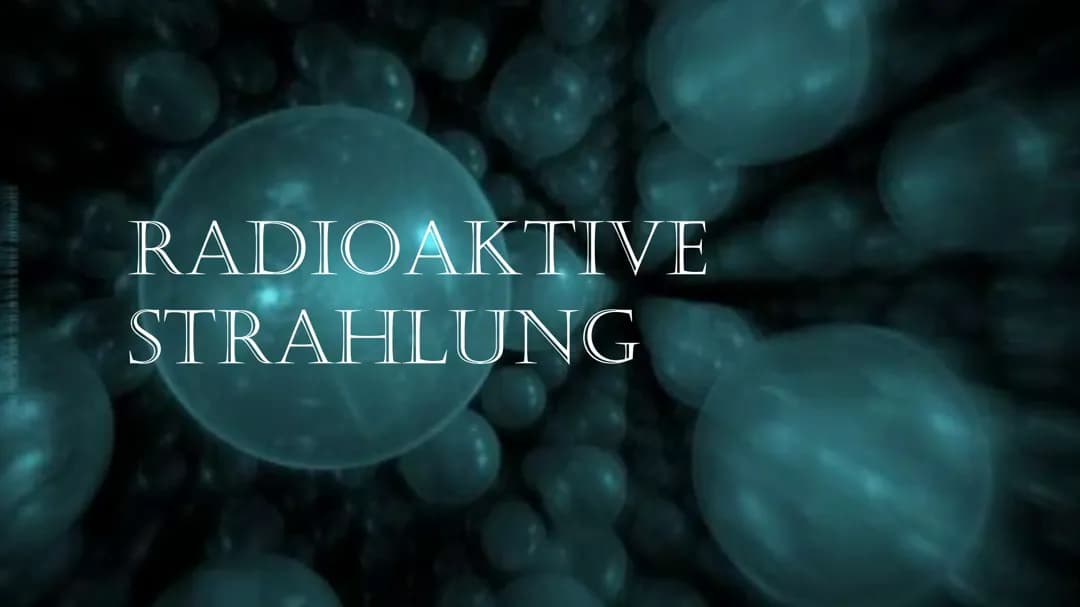 Radioaktive Starhlung 