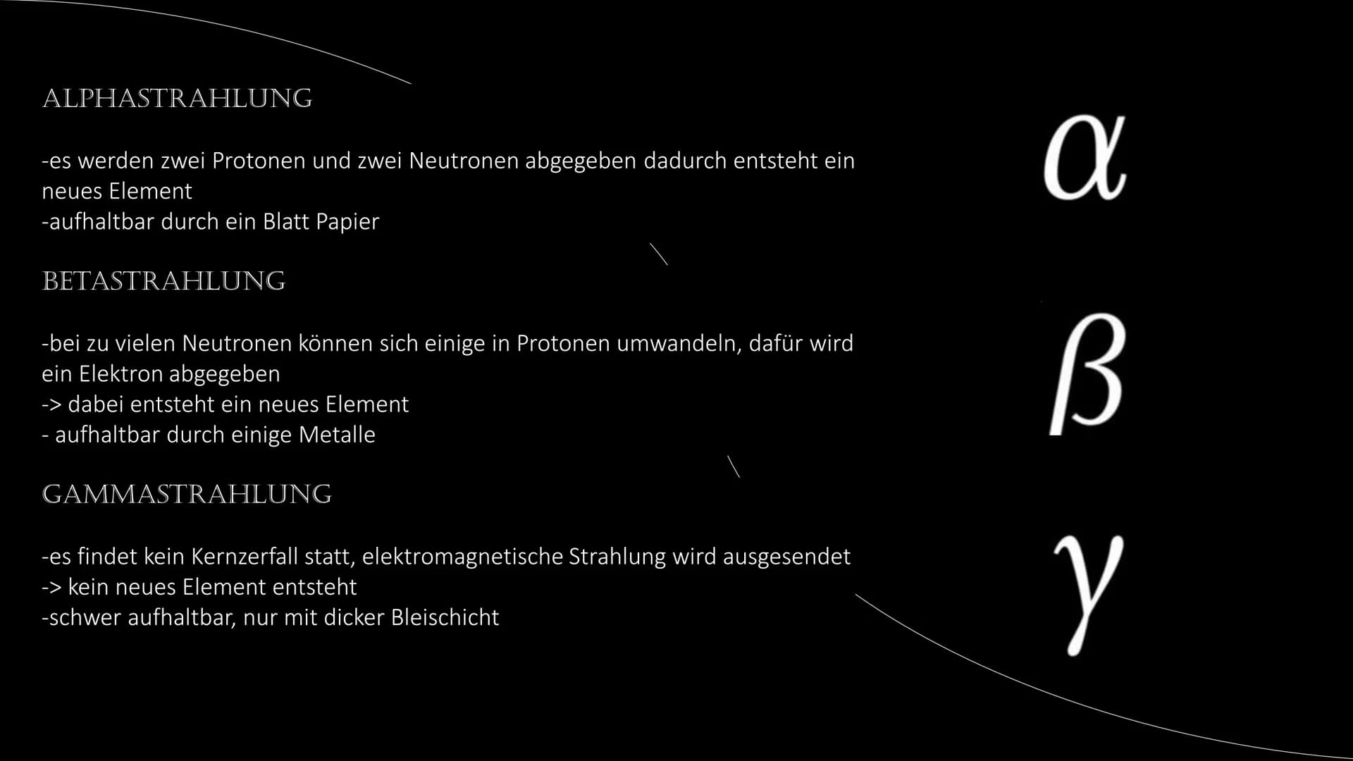 RADIOAKTIVE
STRAHLUNG WAS IST
RADIOAKTIVITÄT?
Definition: " Eigenschaft instabiler
Atomkerne"
› instabil wenn er zu viele
Neutronen enthält
