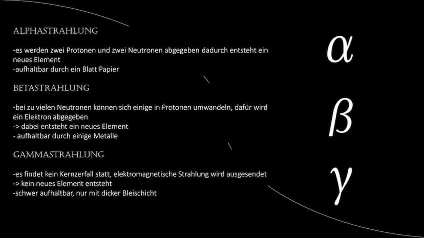 RADIOAKTIVE
STRAHLUNG WAS IST
RADIOAKTIVITÄT?
Definition: " Eigenschaft instabiler
Atomkerne"
› instabil wenn er zu viele
Neutronen enthält
