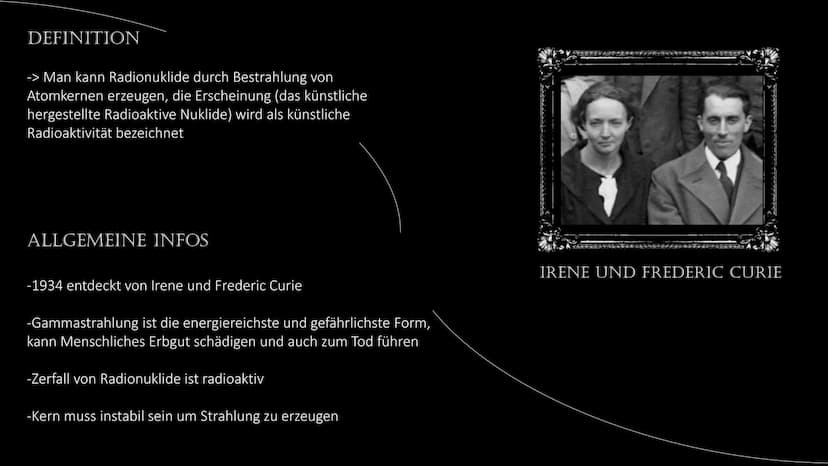 RADIOAKTIVE
STRAHLUNG WAS IST
RADIOAKTIVITÄT?
Definition: " Eigenschaft instabiler
Atomkerne"
› instabil wenn er zu viele
Neutronen enthält
