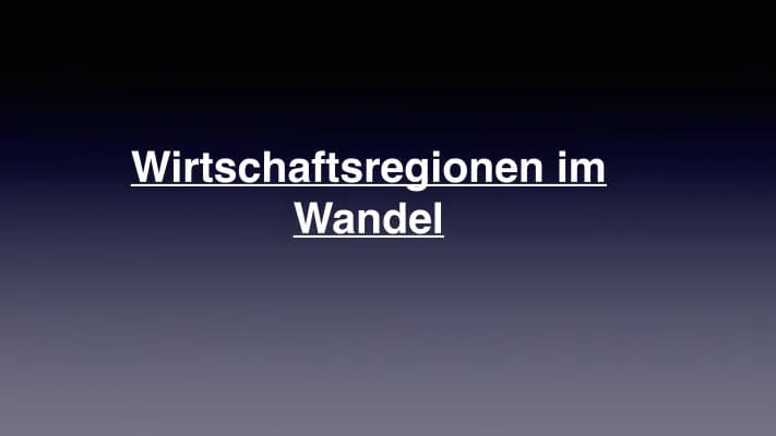 Know Wirtschaftsregionen im Wandel , Raumbeispiel Ruhrgebiet  thumbnail