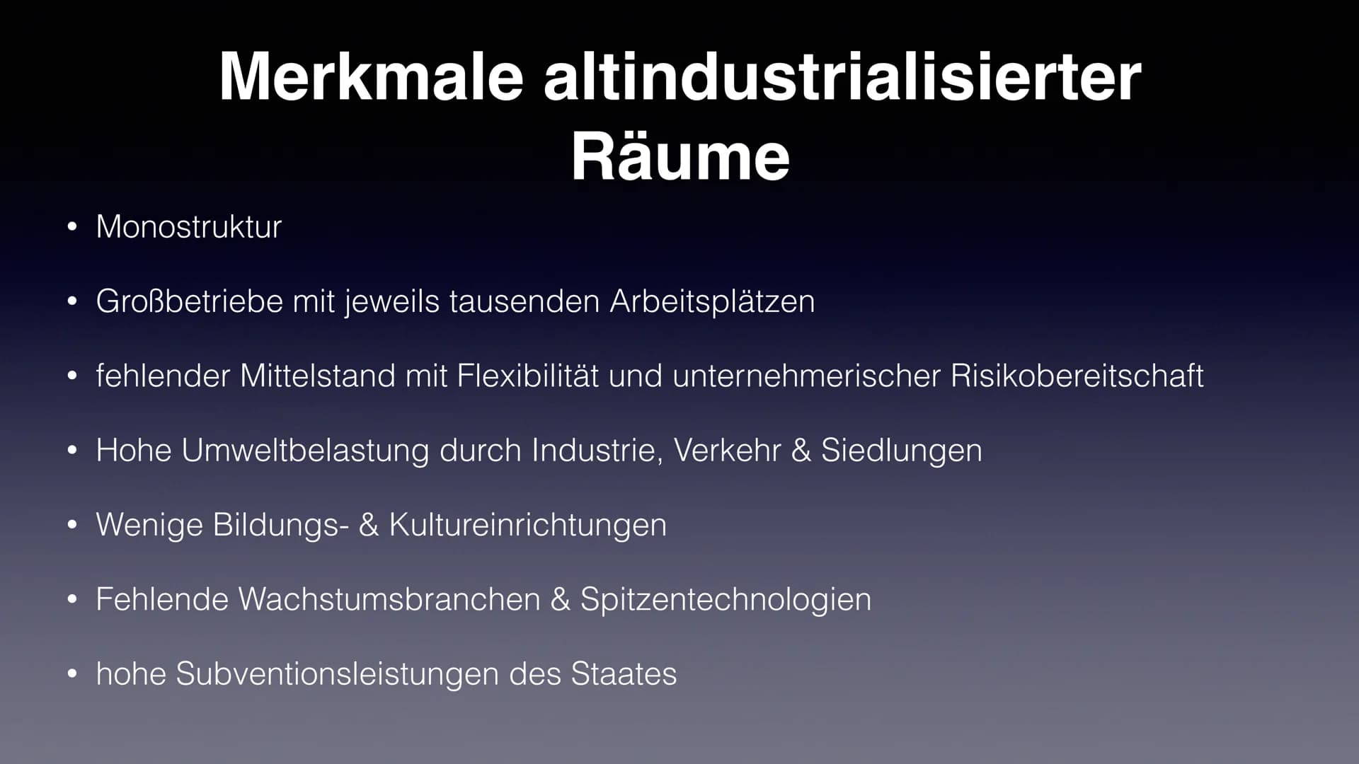 Wirtschaftsregionen im
Wandel ●
●
Merkmale altindustrialisierter Räume
Sektoren Modell
Raumbeispiel Ruhrgebiet
●
●
Inhaltsverzeichnis
Wo lie