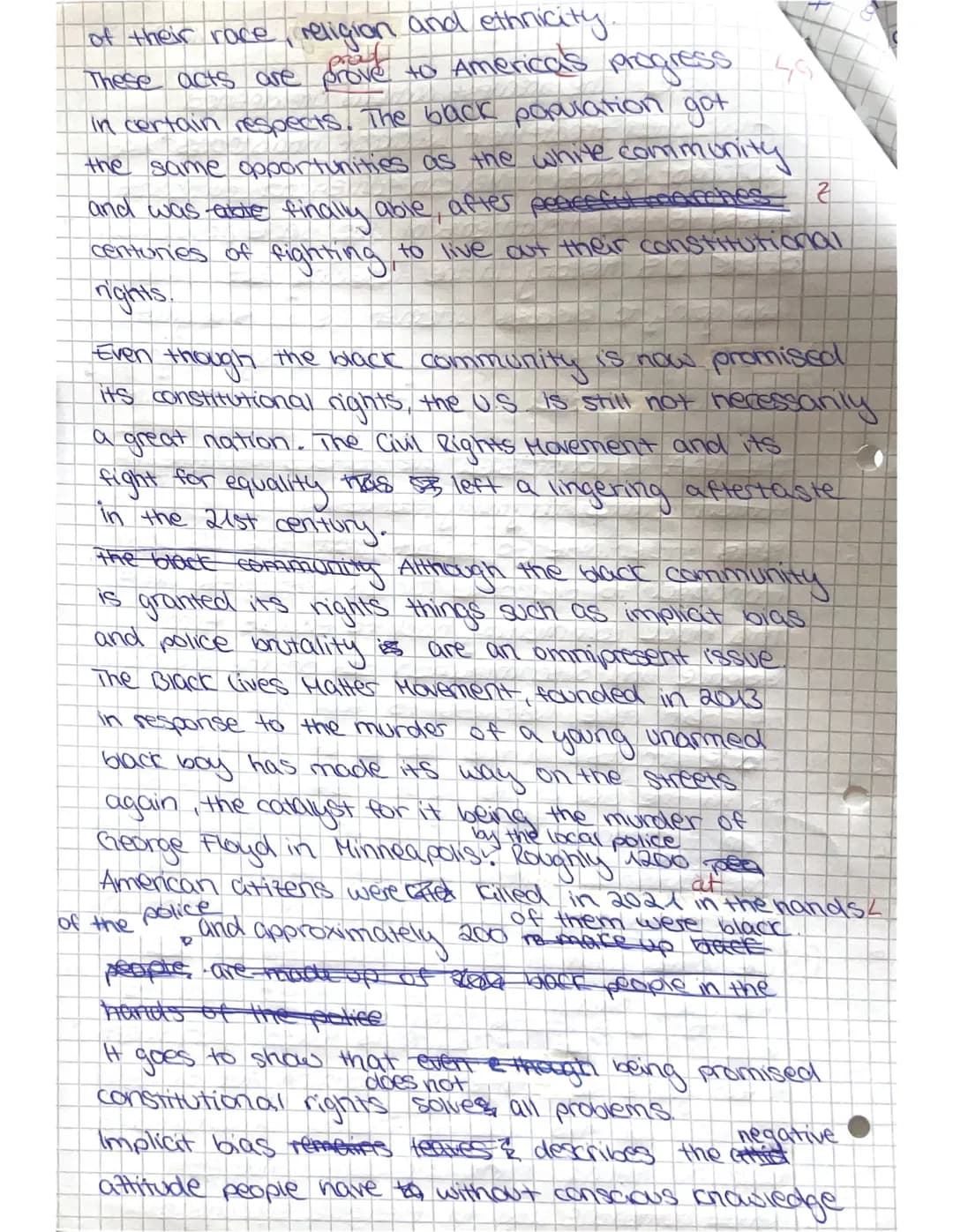 English LKE 12/1
USA
Written exam No. 1 LK E
Name: Maria WANAN
October 21st, 2022
credits:/(30) mark: Y
Oral Mark: 12
10.11.22
Text:
A right