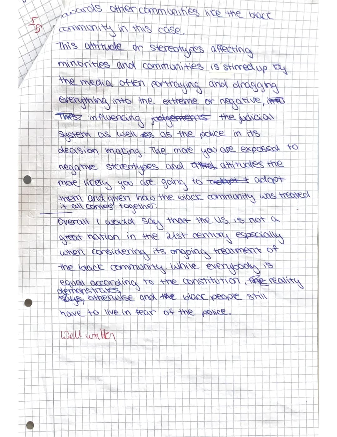 English LKE 12/1
USA
Written exam No. 1 LK E
Name: Maria WANAN
October 21st, 2022
credits:/(30) mark: Y
Oral Mark: 12
10.11.22
Text:
A right