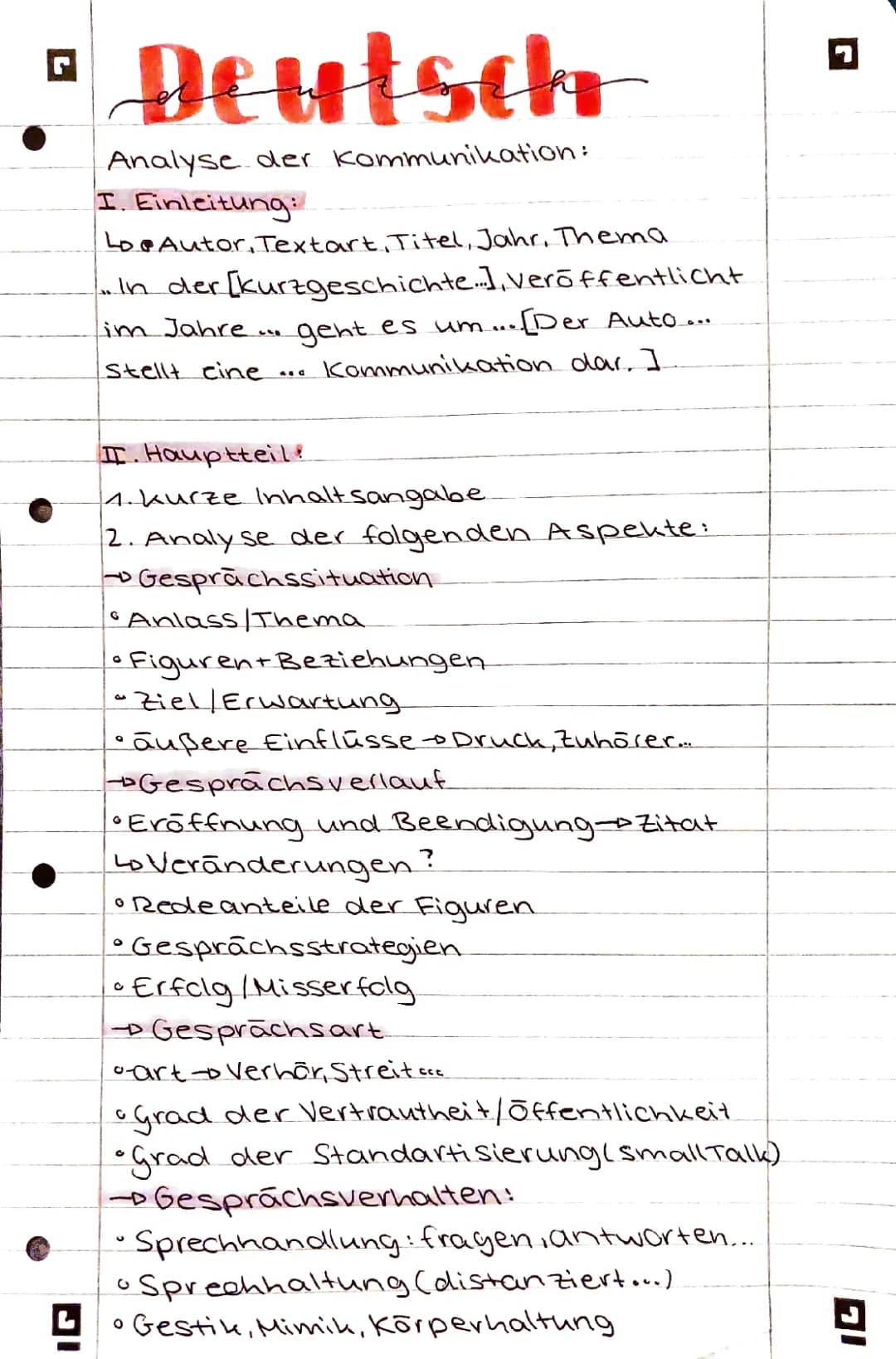 Kommunikations Analyse 