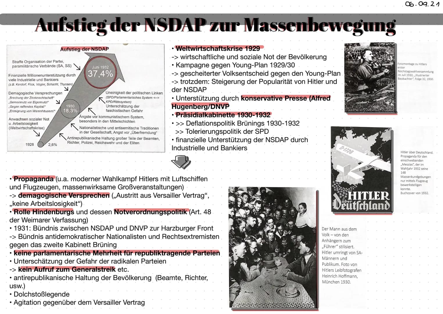 Weltwirtschaftskrise 1929 – Beginn des Scheiterns der
Weimarer Republik?!
Weltwirtschaftskrise 1929
• Zusammenbruch New Yorker Börse im Okto