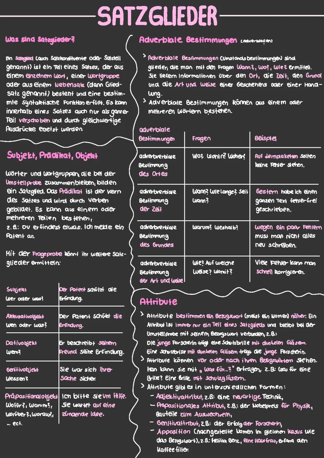 Satzglieder bestimmen & Übungen für die Grundschule (4. Klasse)