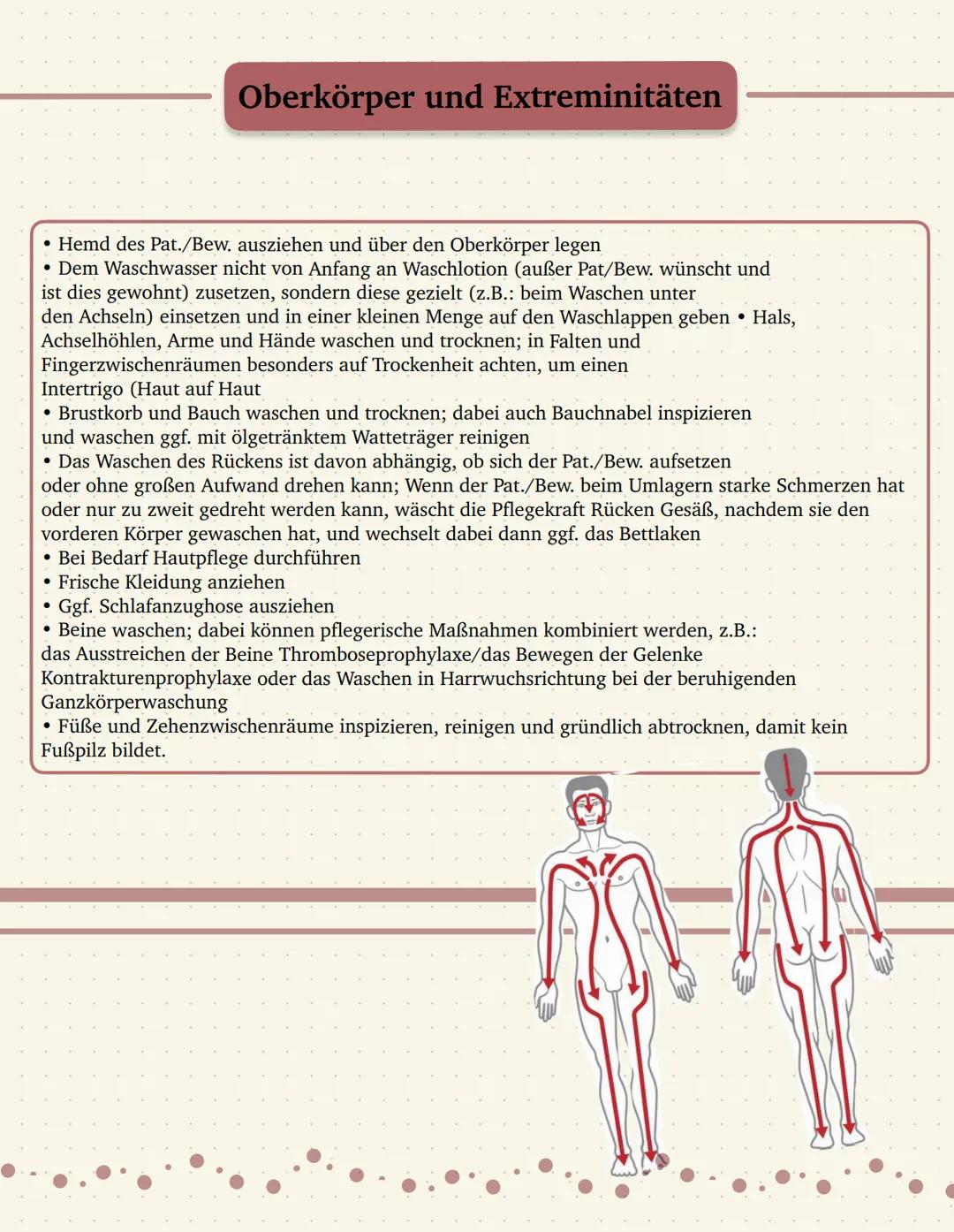 Ganzkörperwaschung
Definition:
Übernahme der Körperpflege bei Pat./Bew. die unselbständig
sind und sich nicht selbst waschen können oder dür