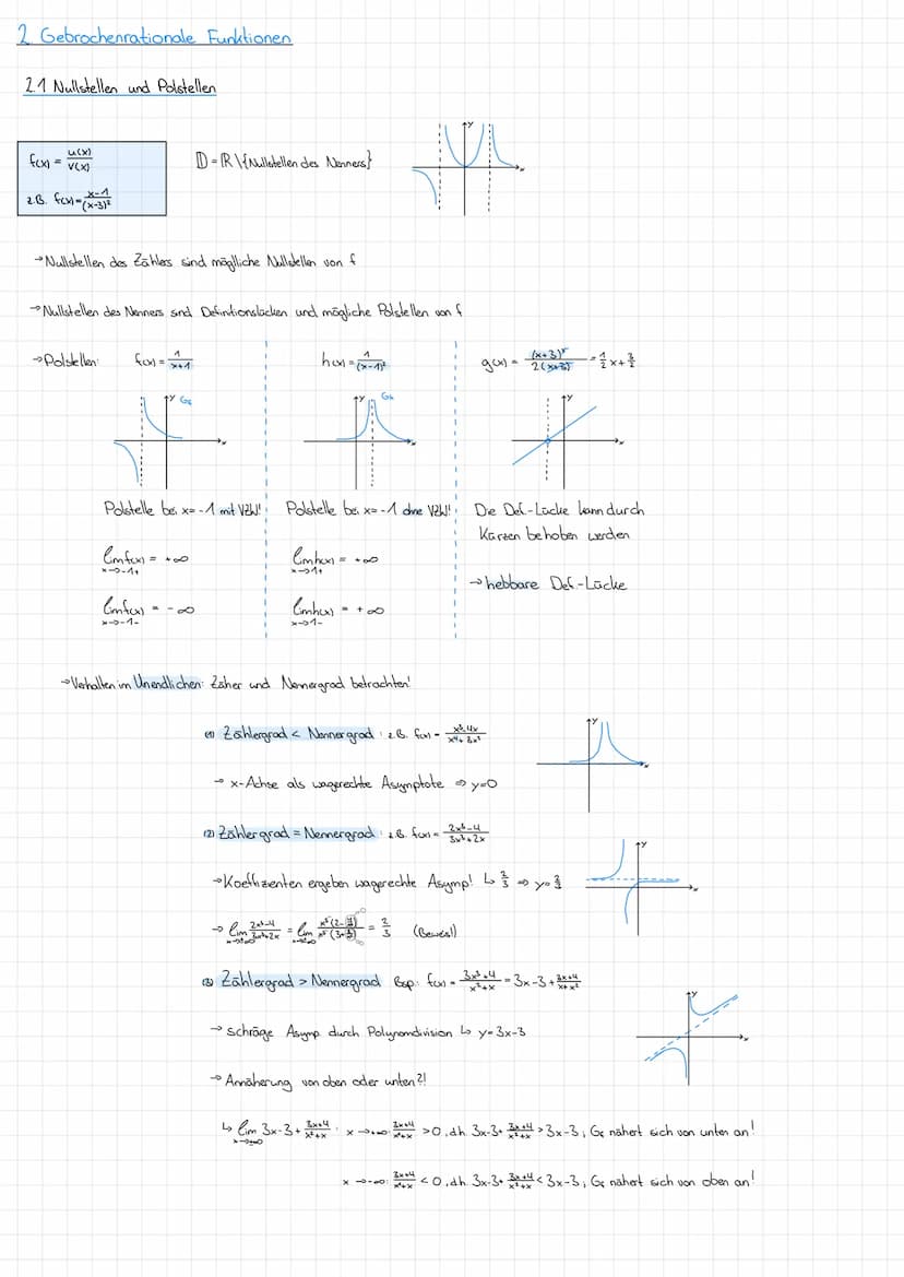 I Analysis
1. Funktion en
1.1 Ganzrationale Funktionen
Exponent
Koeffizient
Grad
n
fcx = ax + ax"
0²-1
z. B. 3x³ + 2x²-x +4
Spezialfälle: Li