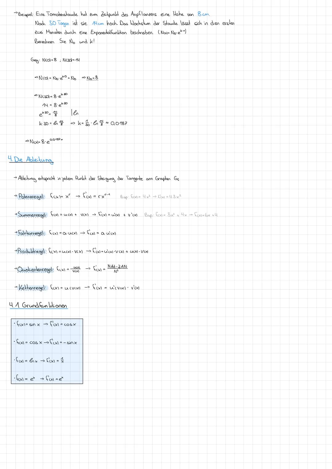 I Analysis
1. Funktion en
1.1 Ganzrationale Funktionen
Exponent
Koeffizient
Grad
n
fcx = ax + ax"
0²-1
z. B. 3x³ + 2x²-x +4
Spezialfälle: Li