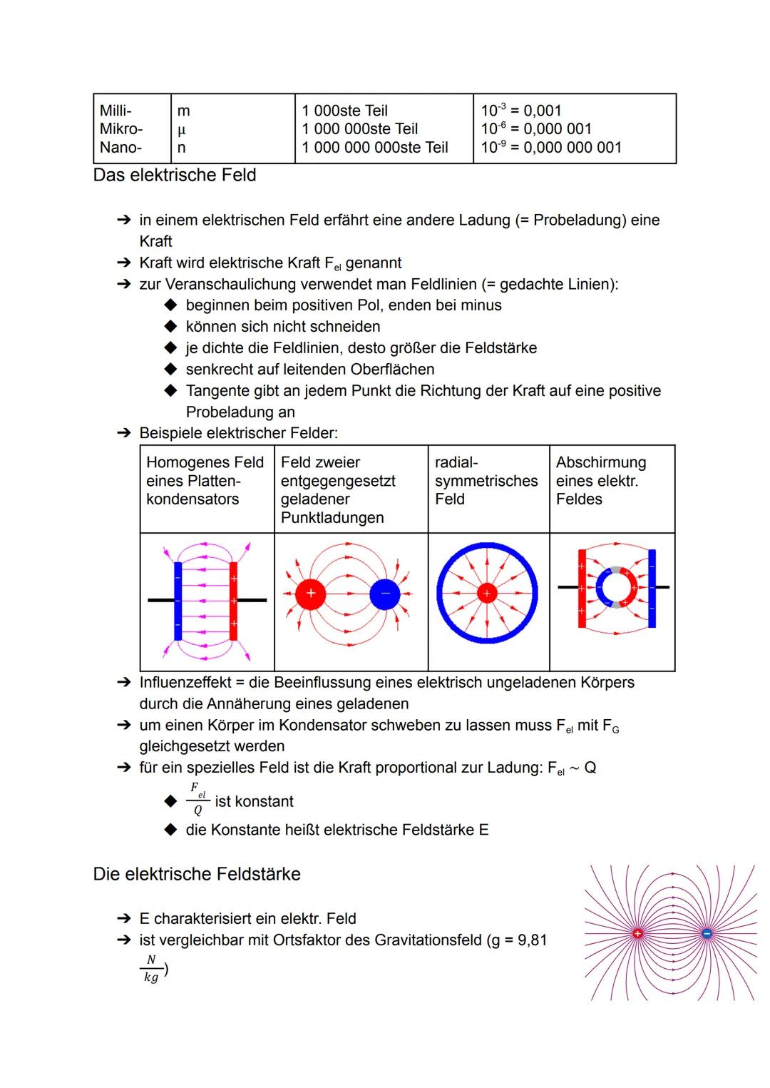 Physik Klausur Nr. 1
Physikalische Größen
Größe
Länge/Strecke
Masse
Zeit
Energie:
Leistung
Kraft:
elektr. Kraft
Gewichtskraft
Bewegungsenerg