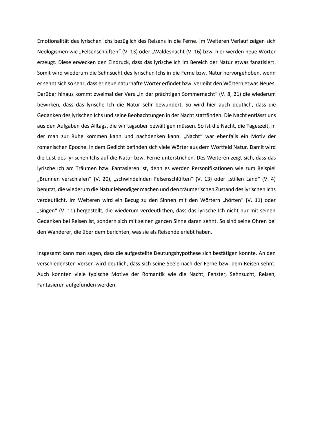 Gedichtsanalyse zu ,,Sehnsucht" von Joseph von Eichendorff
Das Gedicht ,,Sehnsucht" von Joseph von Eichendorff, welches im Jahre 1834 veröff