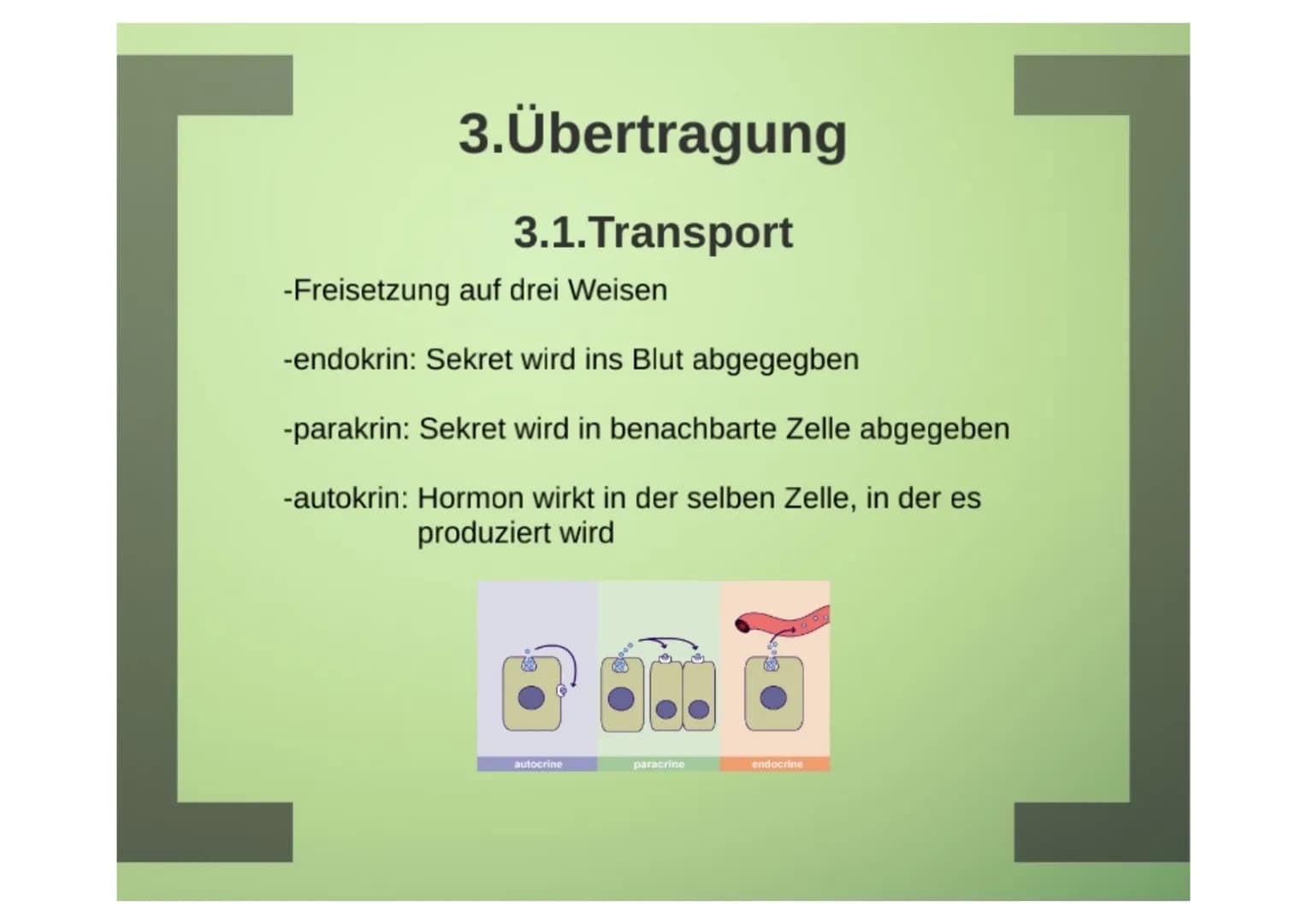1.Hormone
1.1. Definition
-chemische Signal- und Botenstoffe
-übermitteln Informationen und
regeln wichtige Vorgänge
1.2.Klassifizierung
-Un