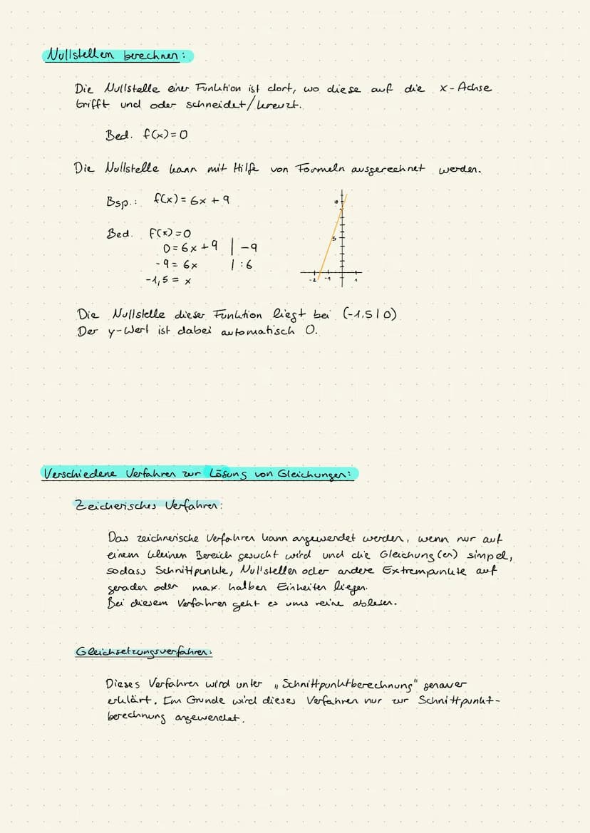LINEARE GLEICHUNGEN
Definition: Eine Funktion ist die eindeutige Zuordnung zweier Größen
wird ein f(x) bzw. y eindeutig zugeordnet
=> jedem 