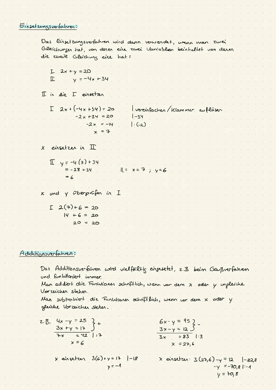 LINEARE GLEICHUNGEN
Definition: Eine Funktion ist die eindeutige Zuordnung zweier Größen
wird ein f(x) bzw. y eindeutig zugeordnet
=> jedem 
