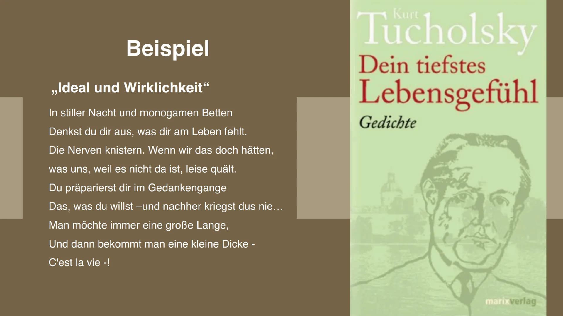 Die Neue
Sachlichkeit 04
05
06
03
01
02
INHALTSVERZEICHNIS
KONTEXT
?
DEFINITION
THEMEN
LITERATUR
AUTOREN UND
IHRE WERKE
31
BEISPIEL Beispiel