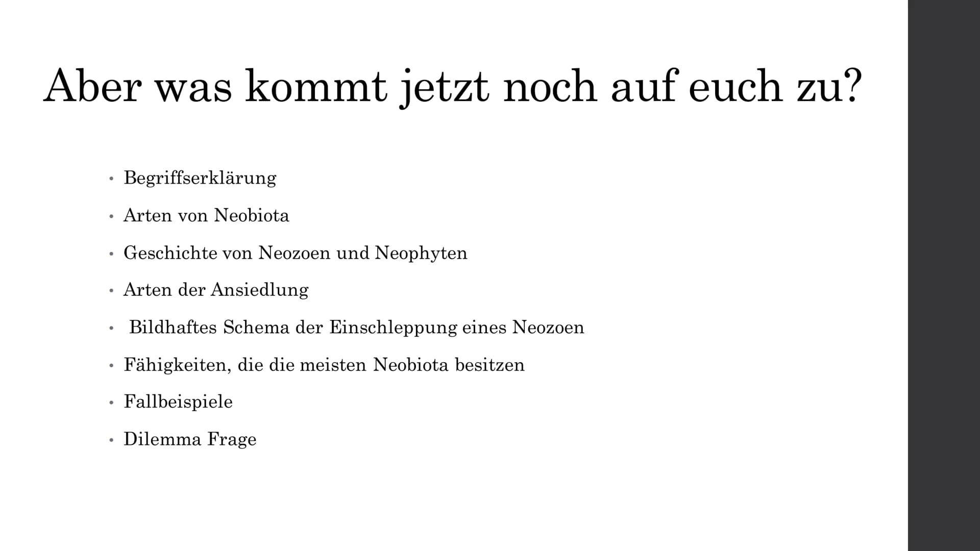 Wie es tatsächlich aussieht
38 (2%)
354 (17%)
Pilze
Wirbellose
Wirbeltiere 100 (5%)
Pflanzen
1611 (76%)
2103
13 (16%)
(25%)
(59%)
Pilze
Wirb