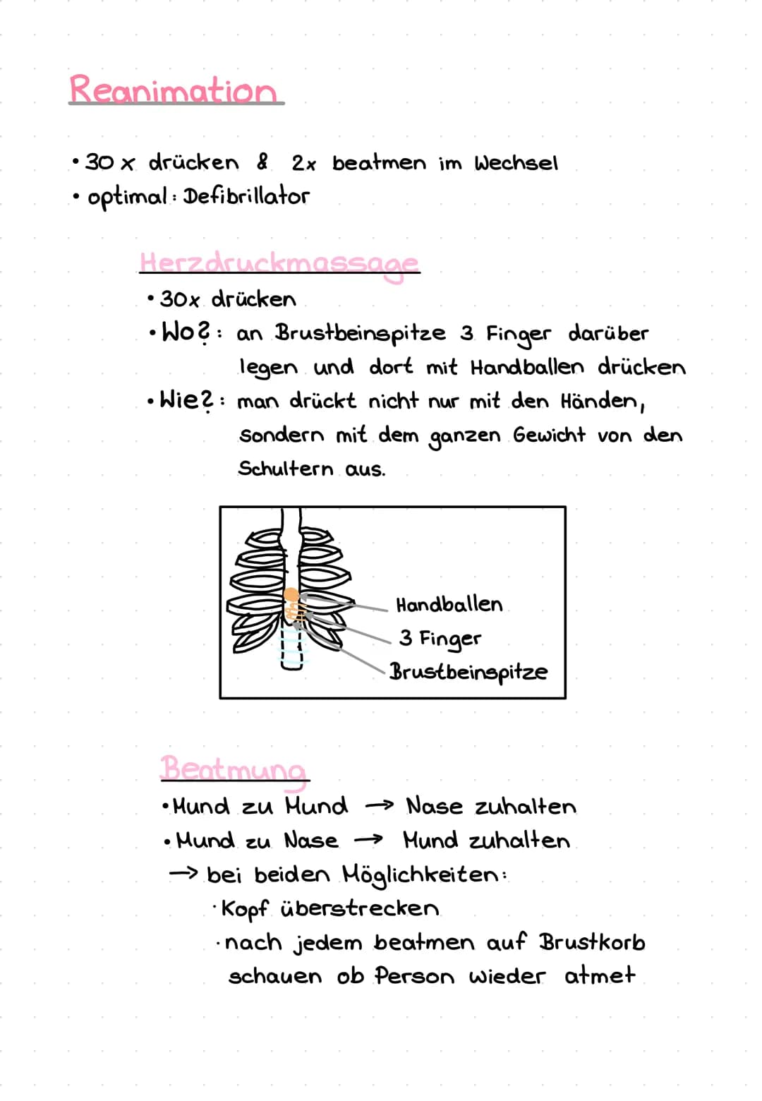 Erste Hilfe
Hilflose Person gefunden:
1. Notruf absetzen (112)
2. BAP überprüfen
Ja
B: Bewusstsein
A: Atmung
P: Puls
Bewusstsein überprüfen: