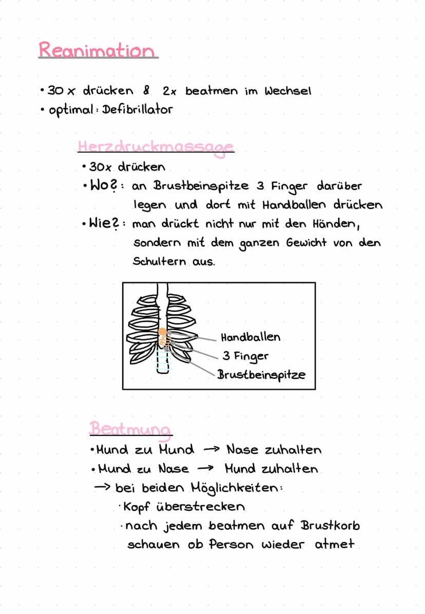 Erste Hilfe
Hilflose Person gefunden:
1. Notruf absetzen (112)
2. BAP überprüfen
Ja
B: Bewusstsein
A: Atmung
P: Puls
Bewusstsein überprüfen: