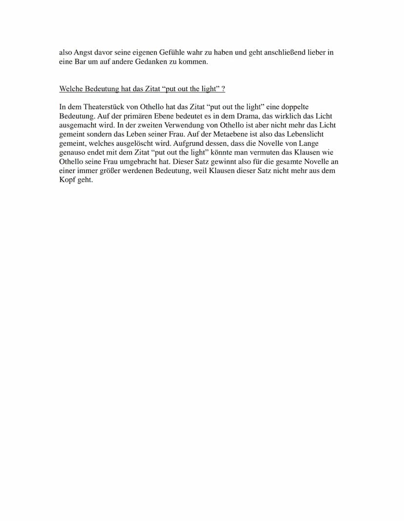 Deutsch Lk nach den Ferien
04.04.2020
Die unterstrichenden Textstellen inhaltlich und sprachlich darstellen.
Die Novelle "Das Haus in der Do